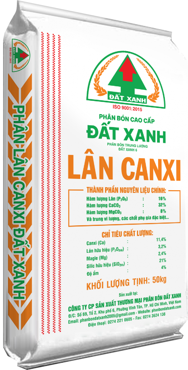 PHÂN BÓN ĐẤT XANH - LÂN CANXI