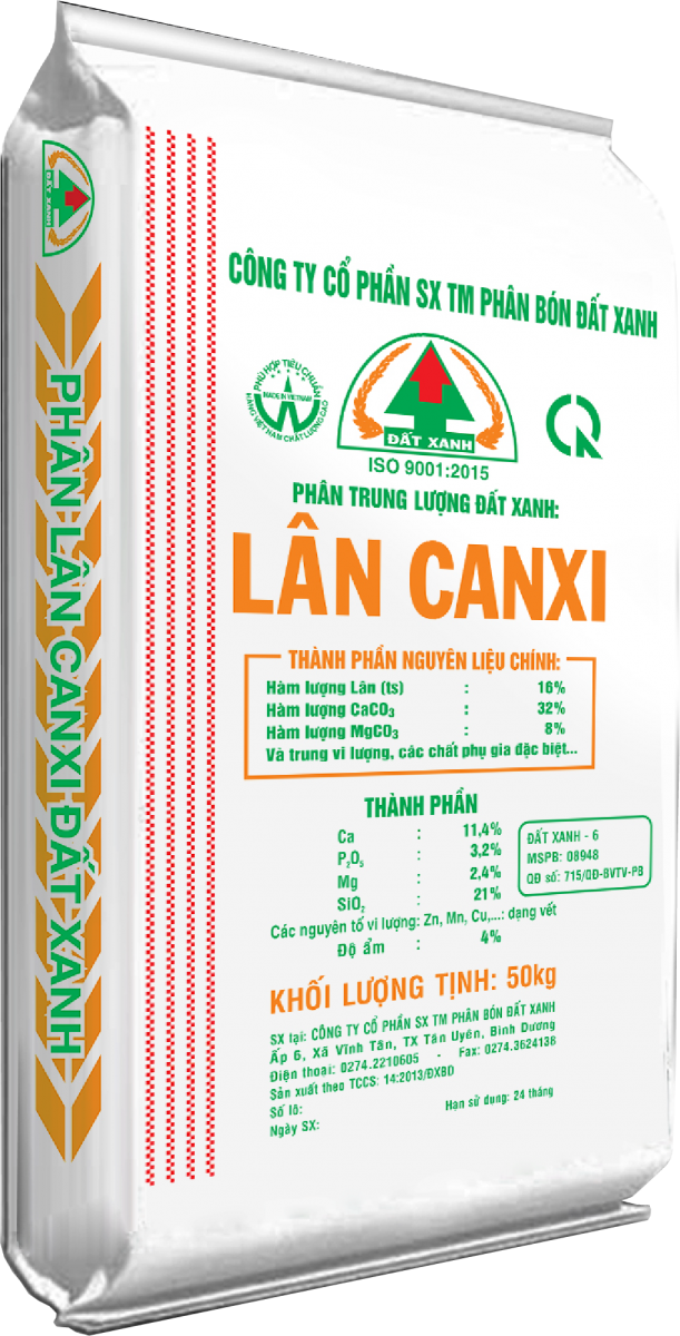 PHÂN BÓN ĐẤT XANH - LÂN CANXI